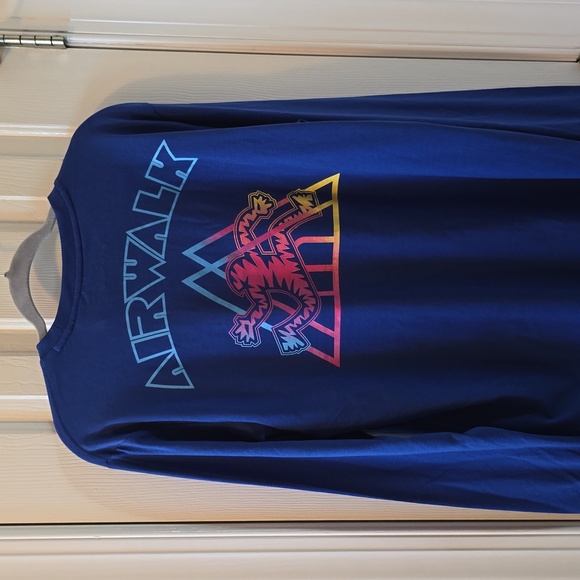 AIRWALK BRAND MEN'S BLUE LONG SLEEVE TEE-SHIRT SIZE MEDIUM - Picture 8 of 16